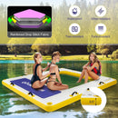 8 ft x 8 ft Inflatable Dock Platform with Mesh Swim Lounge by LJGDeals