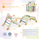 8-in-1 Foldable Climbing Set for Toddlers with Rocket Theme