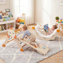 8-in-1 Foldable Climbing Set for Toddlers with Rocket Theme by LJGDeals