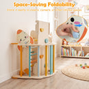 8-in-1 Foldable Climbing Set for Toddlers with Rocket Theme