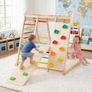 8-in-1 Foldable Indoor Jungle Gym with Swing and Monkey Bars by LJGDeals