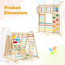 8-in-1 Foldable Indoor Jungle Gym with Swing and Monkey Bars by LJGDeals