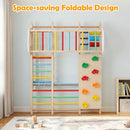 8-in-1 Foldable Indoor Jungle Gym with Swing and Monkey Bars by LJGDeals
