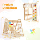 8-in-1 Foldable Indoor Jungle Gym with Swing and Monkey Bars by LJGDeals