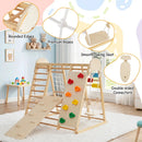 8-in-1 Foldable Indoor Jungle Gym with Swing and Monkey Bars by DirectDeals