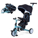 8-in-1 Folding Kids Tricycle with Removable Canopy and Push Handle by LJGDeals