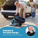 8-in-1 Folding Kids Tricycle with Removable Canopy and Push Handle