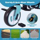 8-in-1 Folding Kids Tricycle with Removable Canopy and Push Handle by LJGDeals