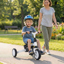 8-in-1 Folding Kids Tricycle with Removable Canopy and Push Handle