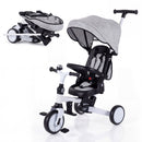 8-in-1 Folding Kids Tricycle with Removable Canopy and Push Handle