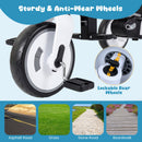 8-in-1 Folding Kids Tricycle with Removable Canopy and Push Handle