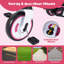 8-in-1 Folding Kids Tricycle with Removable Canopy and Push Handle