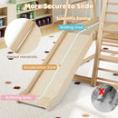 8-in-1 Jungle Gym Wooden Montessori Climber Playset with Slide and Monkey Bar for Kids 3-5 Years Old