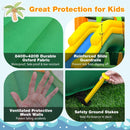 8-in-1 Tropical Inflatable Bounce Castle with 2 Ball Pits Slide and Tunnel Without Blower by LJGDeals