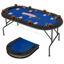 8 Players Texas Holdem Foldable Poker Table by LJGDeals