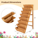 8-tier Vertical Raised Garden Bed Wood Elevated Planter Box with Legs by DirectDeals