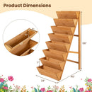8-tier Vertical Raised Garden Bed Wood Elevated Planter Box with Legs by LJGDeals