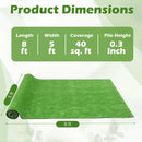 Artificial Turf Rug with 0.3 Inch Pile Height by LJGDeals