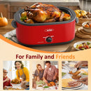 26-Quart Electric Roaster Oven with View Lid and Rack