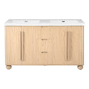 Double Sink Bathroom Vanity With Sinks, Soft Close Doors & 3 Drawers - Wood by HouseOfZazla