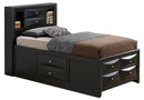 Modern Design Storage Bed With Bookcase Headboard by HouseOfZazla