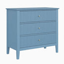 Fluted 3 Drawer Nightstand With Soft Close Slides by HouseOfZazla