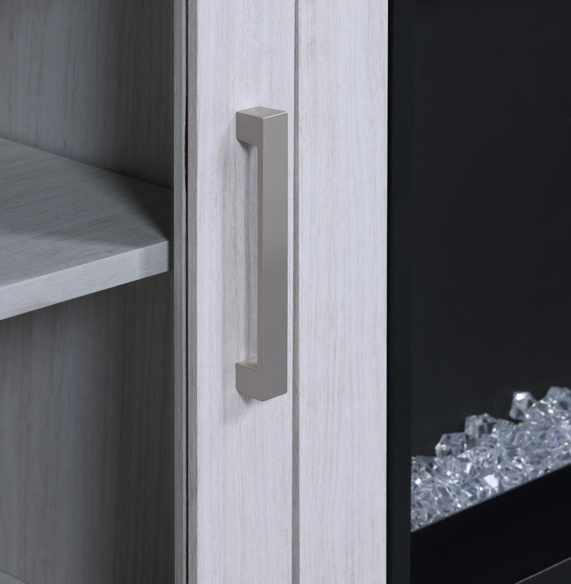 Summit - TV Stand Console With Fireplace - White Walnut Finish, photo 11 of 17