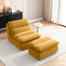 32" Bean Bag Chair with Ottoman