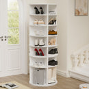 Rotating Shoe Rack Tower - 7-Tier Spinning Shoe Organizer