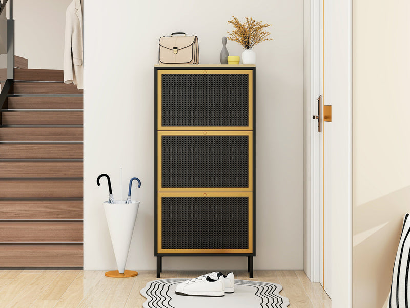 Walker Edison | Modern Entryway Shoe Rack