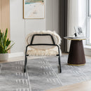 Accent Chair - Modern Industrial Slant Armchair with Metal Frame - Premium High Density Soft Single chair for Living Room Bedroom