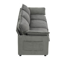 Modern 3 Seater Sofa With Side Storage Pockets For Living Room by HouseOfZazla