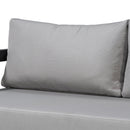 U_style Outdoor L-Shaped Sofa with Iron Frame and Ultra-Thick Cushions