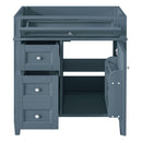 Bathroom Vanity With 2 Drawers And Tip-Out Drawer, Storage Cabinet by HouseOfZazla