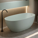 57'' Freestanding Bathtub Resin Stone Soaking Bathtub