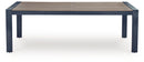 East Beach - Rectangular Dining Table With Umbrella Option - Blue by Unique Piece Furniture