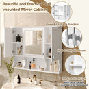 Wall Mounted Bathroom Medicine Wall Cabinet With Mirror & Open Shelves by HouseOfZazla