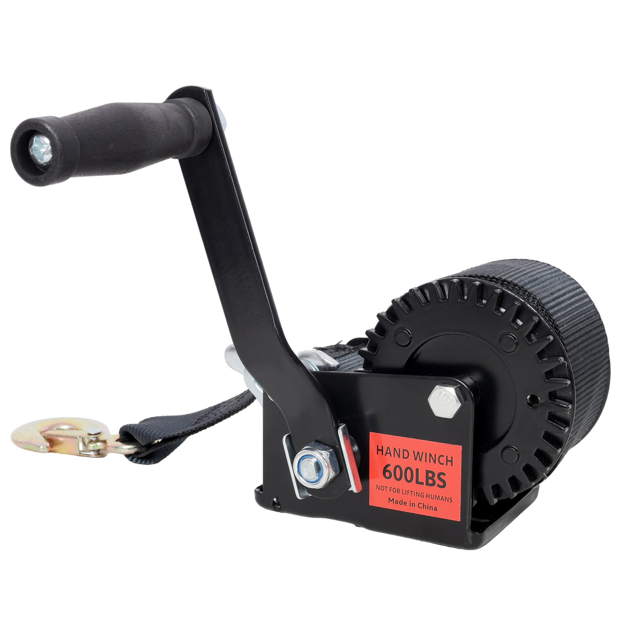 600LBS Hand Winch with 19.6FT Strap, photo 6 of 10