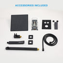 Dual Shower Head System With Square Rain Shower And Rough In Valve by HouseOfZazla