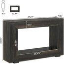 Narrow Entryway Storage Console Table With Open Shelf by HouseOfZazla