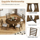 Round Dining Table Set For 4 With Chairs by HouseOfZazla