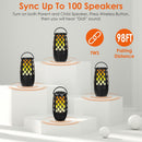 4-in-1 Wireless 5.3 Outdoor Speaker – IPX5, LED Flame, Sync