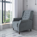 New Design Classic Waterproof Fabric Living Room Pull Button Sofa, High Back Manual Recliner Chair Cinema Home Theatre Cozy Recliner Sofa - Dark Gray by HouseOfZazla