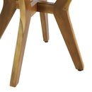 Yukon Contemporary Side Table with Lightweight Concrete Top and Acacia Wood Frame - Gray by HouseOfZazla