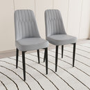 Modern Dining Chair With Cushions And Metal Legs by Unique Piece Furniture
