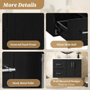 Wall Mounted Bathroom Vanity & Sink, 2 Drawers by HouseOfZazla