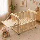 Solid Wood Baby Bassinet