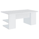 Hannah - 4 Shelf Writing Desk With Open Shelving - White by HouseOfZazla