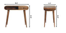 Writing Desk, Curved - Chestnut by HouseOfZazla
