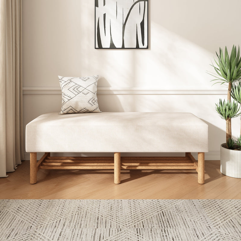 Rectangular Upholstered Storage Bench, photo 2 of 10